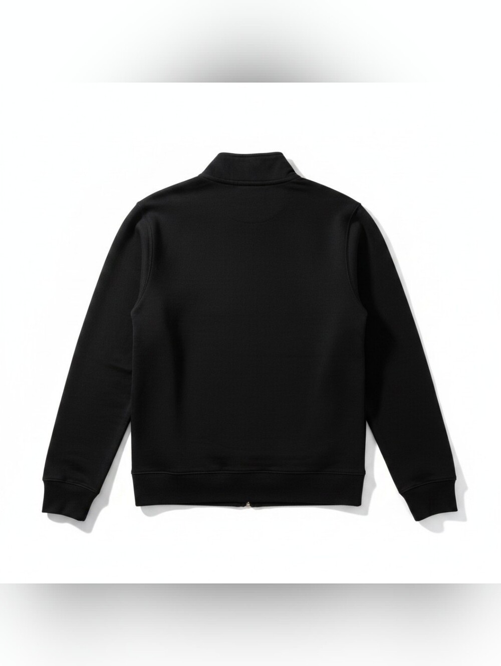 American Giant Moto Full Zip Jacket Black Women's Size Large 100% Cotton USA - Picture 4 of 6
